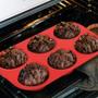 Imagem de Forma De Silicone Muffin Cupcake  6 Cavidades Cinza Mesclado