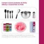 Imagem de Forma de silicone para bolos e pudins com centro oco 22cm 1700ml Bege