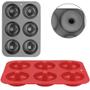 Imagem de Forma De Silicone Para Donuts Com 6 Cavidades 26X18X3,5Cm