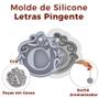 Imagem de Forma de Silicone Pingente Decorado Letra Ib-1724