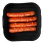 Imagem de Forma de Silicone Quadrada Fritadeira Microondas C/ Alça Air Fryer Airfryer Micro-ondas Assadeira Aierfrye Fry