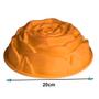 Imagem de Forma de Silicone Rosa Flor Bolo Torta Sobremesa Doces Antiaderente Assadeira Cozinha Kit 2 Uni
