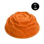 Imagem de Forma de Silicone Rosa Flor Bolo Torta Sobremesa Doces Antiaderente Assadeira Cozinha Kit 2 Uni