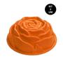 Imagem de Forma de Silicone Rosa Flor Bolo Tortas Sobremesa Doces Antiaderente Assadeira Cozinha Kit 2 Uni