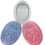 Imagem de Forma de Silicone - Urso com Coroa oval