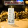 Imagem de Forma de Silicone Vela Cilindrica de Natal 10cm - MOD 2