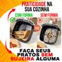 Imagem de Forma Descartável Papel Forro Antiaderente Air Fryer Kit 200 Unidades Assadeira Redonda Especial Fritadeira Mondial Airfryer Cesto Fritura Sem Óleo