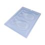 Imagem de Forma especial com silicone 3 partes ovo com orelhas 100g cod 10521 Bwb