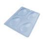 Imagem de Forma especial com silicone 3 partes ovo liso casca fina 80g cod 10593 Bwb