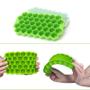 Imagem de Forma Gelo Silicone Não Tóxico Colmeia P/Garrafa Com Tampa