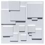 Imagem de Forma Gesso e Cimento Placa 3D ABS - Mosaico Liso 40x40