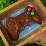 Imagem de Forma Molde Chocolate Ovo de Páscoa Liso Riscado Coração Videogame 500gr 250gr 3 partes