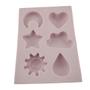 Imagem de Forma Molde Silicone Biscuit Chuva De Amor Lisa Ceuzinho 6 cav