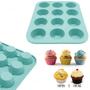 Imagem de Forma Para 12 Mini Bolos Cupcake, Muffins e Petit Gateau