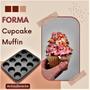 Imagem de Forma Para Assar Cupcakes Petit Gateau Muffin Antiaderente