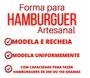 Imagem de Forma para Hamburguer Gourmet com Modelador de Recheio Plasútil