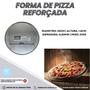 Imagem de Forma Para Pizza Grande Aluminio Reforçado Profissional 2Und