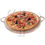Imagem de Forma Pedra Sabão Para Pizza Com Alça De Cobre Diametro 35cm
