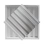 Imagem de Forma Placa Decorativa Gesso Cimento Ripado 35x35 Branca
