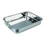 Imagem de Forma Reforçada Retangular Funda Em Aço Inox Com Alça 35 Cm