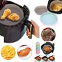 Imagem de Forma Silicone Air Fryer Redonda Forno Microondas