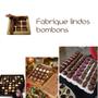 Imagem de Forma Silicone Bombom Moldes finos Doce Chocolate quadrado