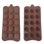 Imagem de Forma Silicone Chocolate Doces 21x10,5cm Desenho Natal Trevo