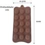 Imagem de Forma Silicone Chocolate Doces 21x10,5cm Desenho Natal Trevo