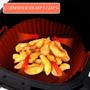 Imagem de Forma Silicone Para Air Fryer Microondas Forno Reutilizável Lavável 038