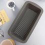 Imagem de Forma Silicone Resistente Retangular Cinza 26cm Freezer