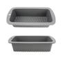 Imagem de Forma Silicone Resistente Retangular Cinza 26cm Freezer