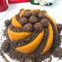 Imagem de Forma Vulcão (21x8,5cm) Bolo Doce Cobertura Chocolate Espiral