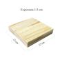 Imagem de Formas Quadradas Madeira Pinus 12x12x15mm - Kit 10