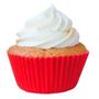 Imagem de FORMINHA CUPCAKE PAPEL IMPERMEÁVEL COM 45un CADA DESCARTÁVEL REGINA - VERMELHO