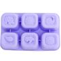 Imagem de Forminha de Silicone para Congelar Papinhas 60ml 6 Cubos Forma para Comida Bebe Marcus & Marcus Lilás