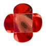 Imagem de Forminha para Doces 4 Pétalas (3,5cm x 3,5cm x 2,5cm) Vermelha 50 unidades Assk Rizzo Embalagens