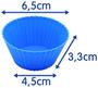 Imagem de Forminha Para Mini Cupcake Muffin Silicone Kit Com 12