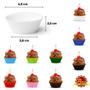 Imagem de Forminhas de Papel Mini Cupcake Diversas Cores 45un