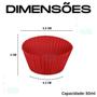 Imagem de Forminhas Silicone Air Fryer 24 Unidades Antiaderente Vermelho