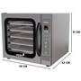 Imagem de Forno Convector Pudim 60 Litros Com 5 Assadeiras WCPP535 E Cavalete Para 8 Assadeiras Wictory