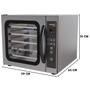 Imagem de Forno Convector Turbo 60 Litros Inox Com 5 Assadeiras WCV-535 E Cavalete Para 8 Assadeiras Wictory