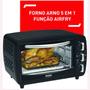 Imagem de Forno De Bancada Elétrico e airfry Arno 5 Em 1 20l Preto