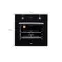 Imagem de Forno de Embutir Elétrico Preto 60 Litros com Timer Digital Dako Diplomata Grill 220V