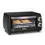 Imagem de Forno Elétrico Arno Turbo Quartzo FOR1 10L, Compacto, com Timer, Temperatura regulável, Assa e Grelha, para Viagem, Camping, Praia 800W  Preto - 220V