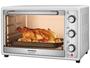 Forno Elétrico de Bancada Mondial Multifuncional 52L Branco e Prata Grand Family II FRN-52-W Imagem de Forno Elétrico de Bancada Mondial Multifuncional 52L Branco e Prata Grand Family II FRN-52-W