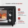 Imagem de Forno Elétrico Mondial FR-09 Pratic Cook 6L 650W Preto/Inox 127V