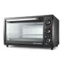 Imagem de Forno elétrico multilaser 46l 127v-1500w com 3 funções seletor de temperatura e time preto ce025