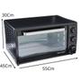 Imagem de Forno elétrico multilaser 46l 127v-1500w com 3 funções seletor de temperatura e time preto ce025