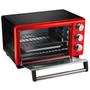 Imagem de Forno Elétrico Oster Convection Cook Tostar Assar Grelhar Convecção 18L Vermelho TSSTTV7118R - 220v