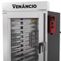Imagem de Forno Industrial Turbo Elétrico Venâncio Twister 10 Esteiras Exterior Aço Carbono Interior Inox com Cavalete Trifásico 380V FVT10E